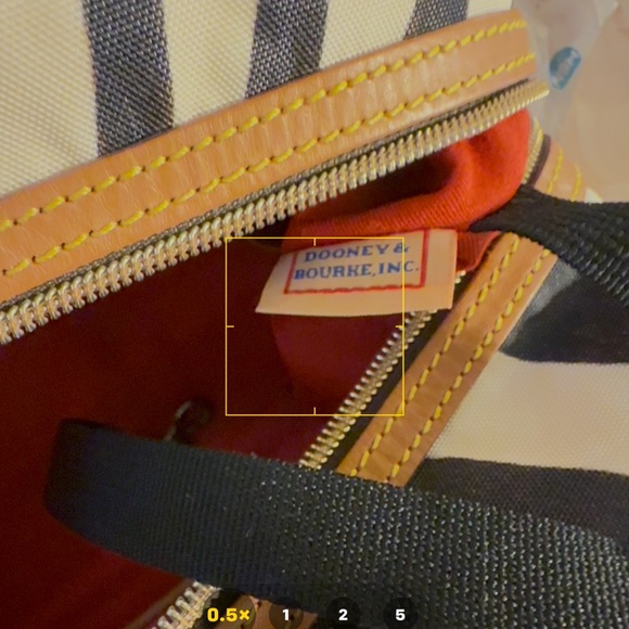 Dooney & Bourke Zebra Stripe Shoulder Bag - Black and Tan - Picture 5 of 5